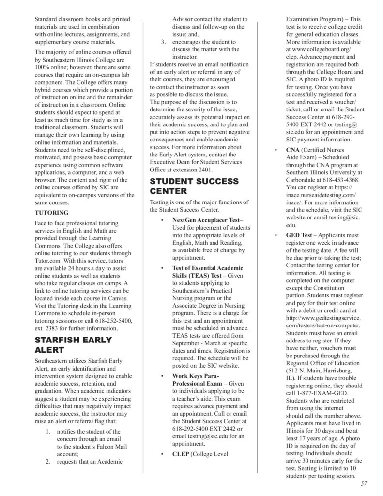 58 Southeastern Illinois College