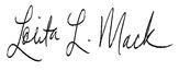 Lolita L. Mack Signature