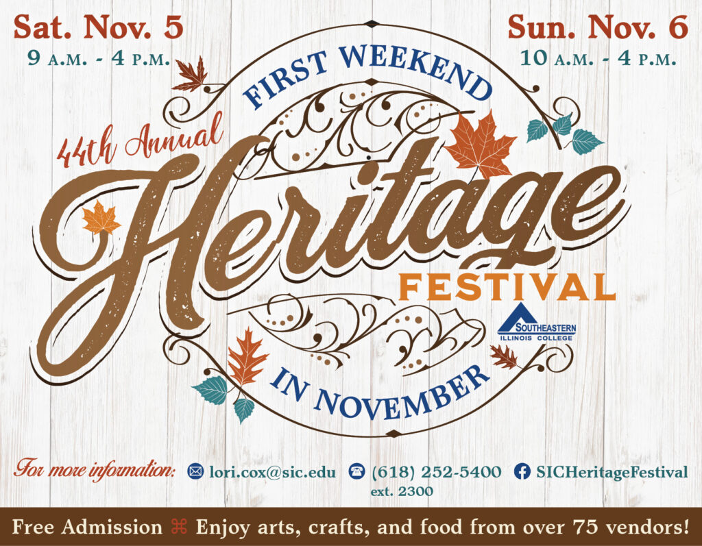 Heritage Festival Coming to SIC Nov. 5 & 6 Southeastern Illinois College