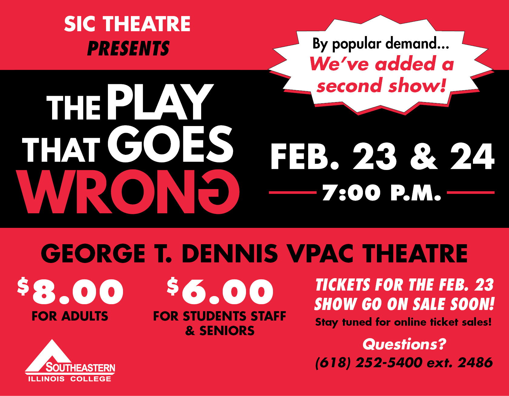 The Play That Goes Wrong - 2 nights!