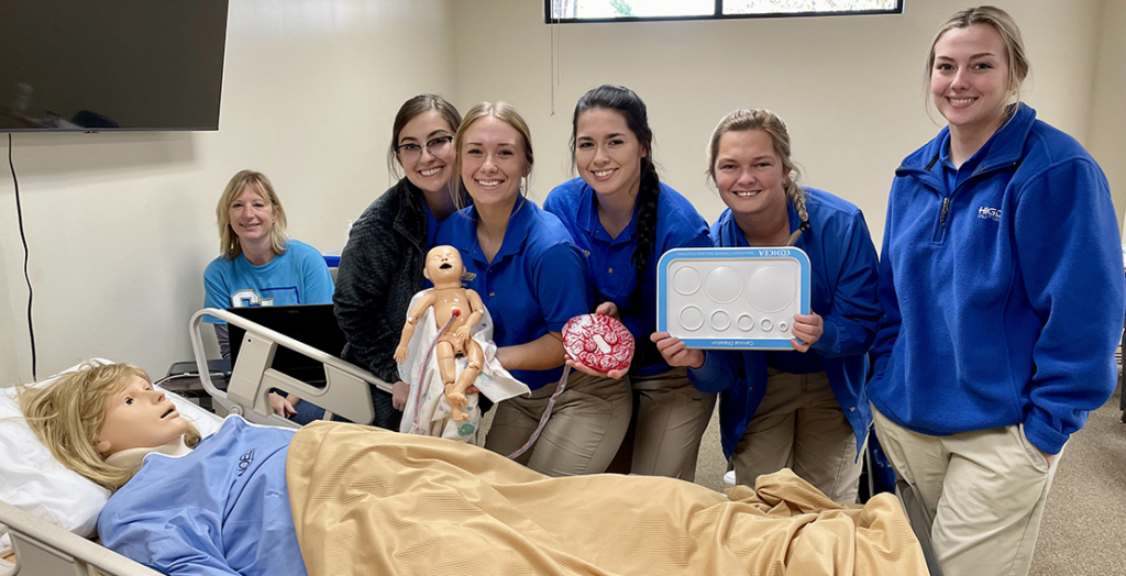 Nursing Students Learning About Obstetrics