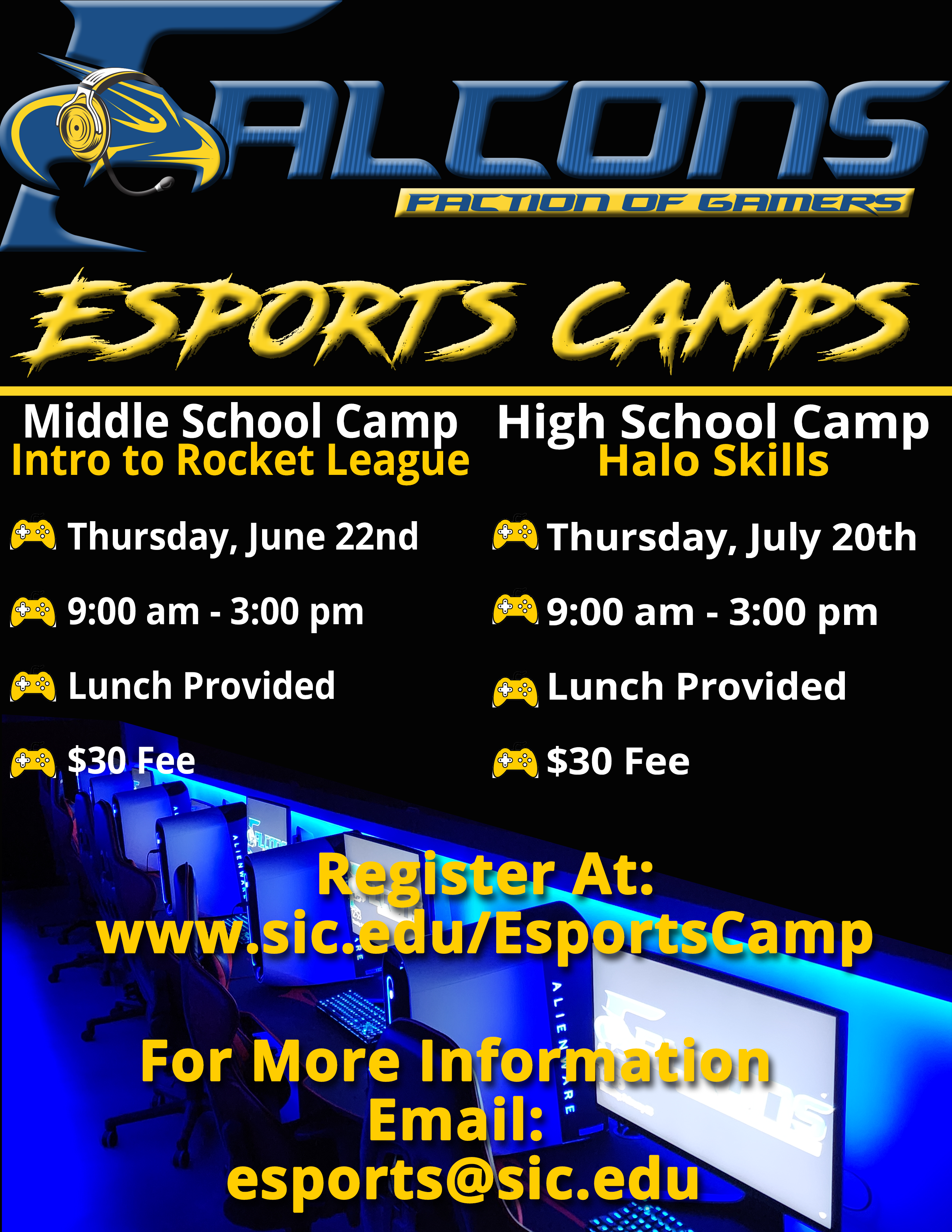 Esports Camp Flyer 2023