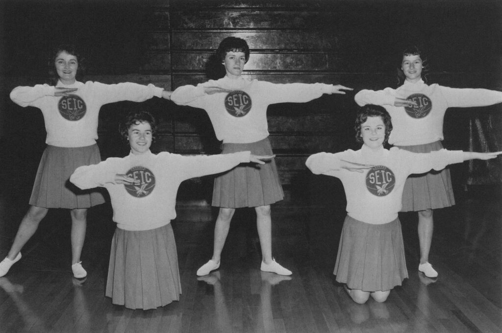 The first ever SIC Cheerleading Team poses for team photo