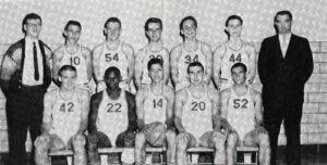 The 1963 SIC Falcons Basketball Team Gather for Team Photo