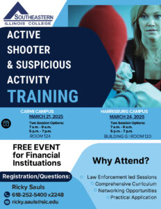 Active Shooter Training on March 21.